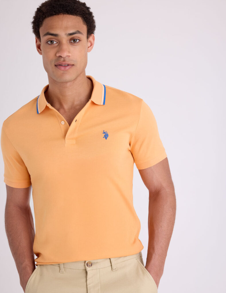 USPA Apricot Orange Polo shirt