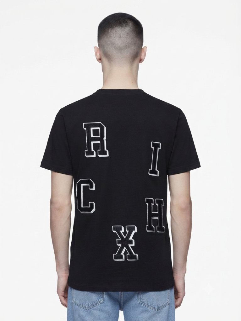 J.R x rich x back logo