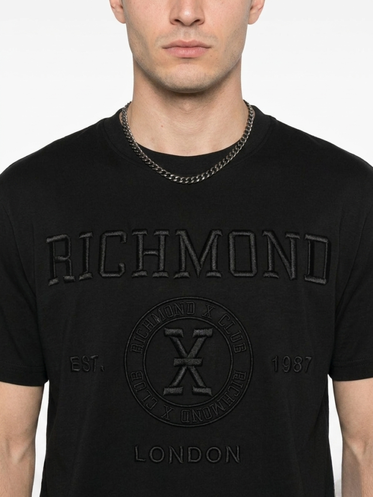 Rich x london black embroidery