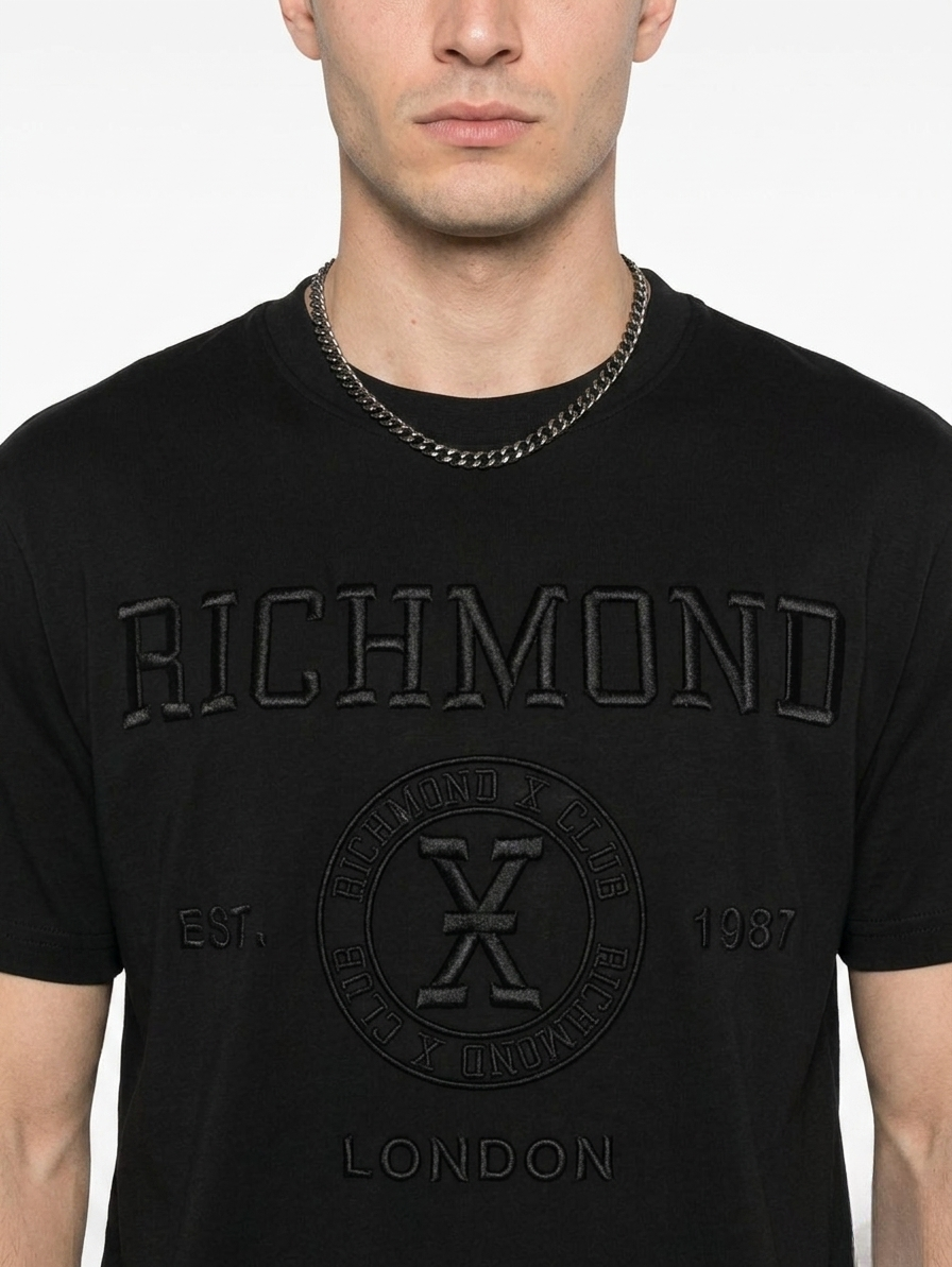 Rich x london black embroidery