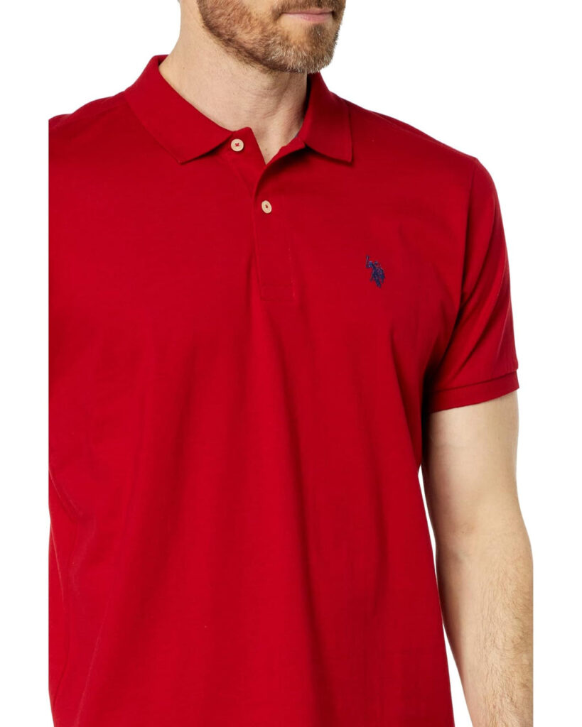 USPA Luxury Feel Crimson Red Polo Shirt