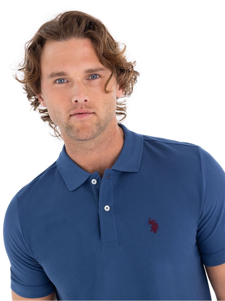 USPA Steel Blue Polo Shirt