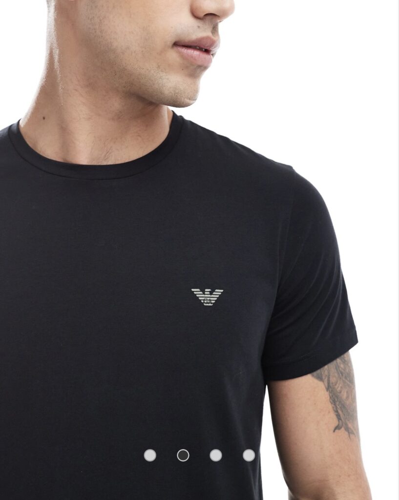 EA Black tshirt with small logo