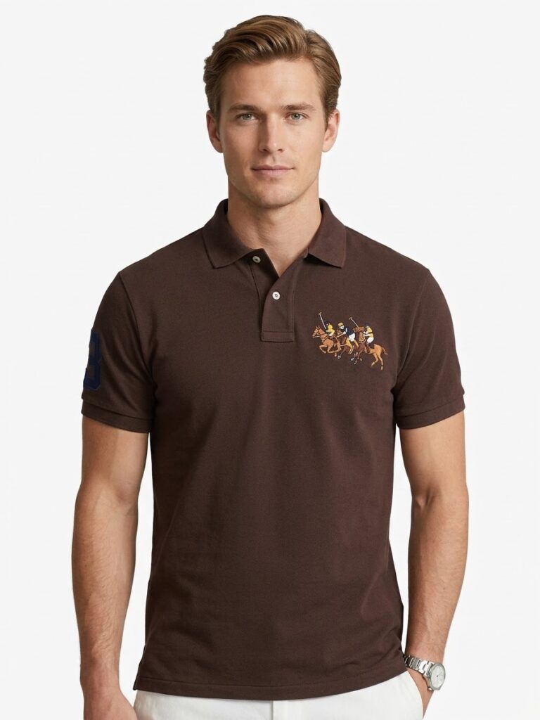 RL Brown Equestrian Polo Shirt