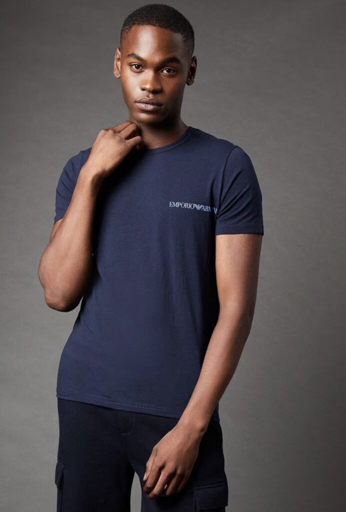 Navy Emporio Armani Signature T-Shirt